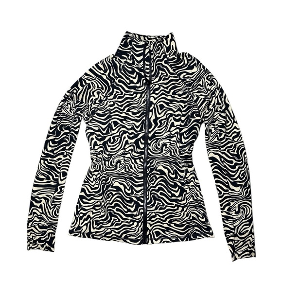 Fabletics Women’s Trinity Performance Jacket in Marbled Zebra XXS - Picture 1 of 13